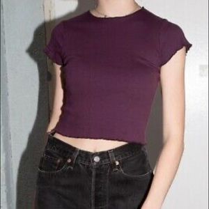 BRANDY MELVILLE purple short sleeve